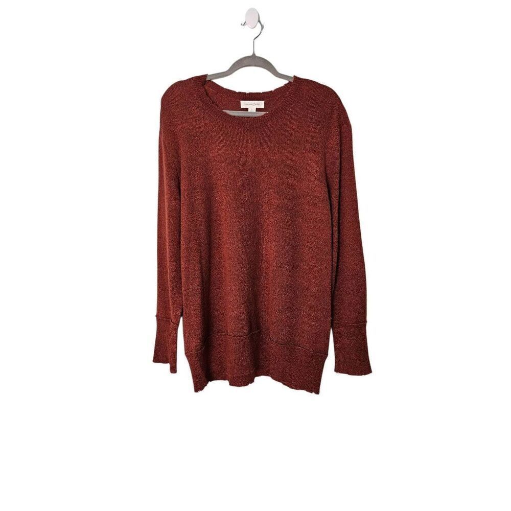 Treasure & Bond russet red crew neck sweater.  Size L. NWT.